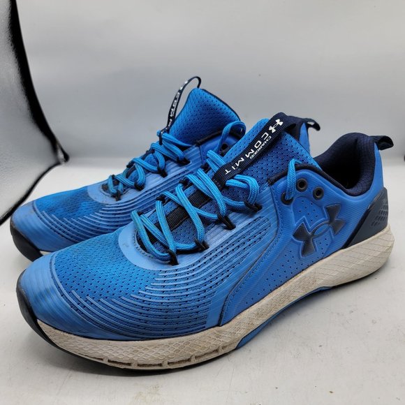 Under Armour Charged Mens 11.5 Blue Shoes Commit TR 3 Training Shoes 3023703-401 - Picture 4 of 12